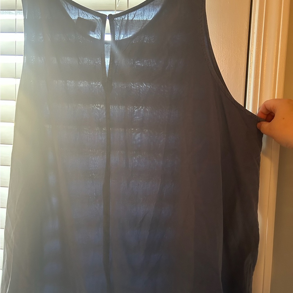 a.n.a Navy Sleeveless Tank Top